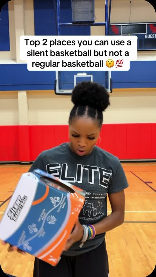 Video review - dribbling the YGA Silent Basketball in a library