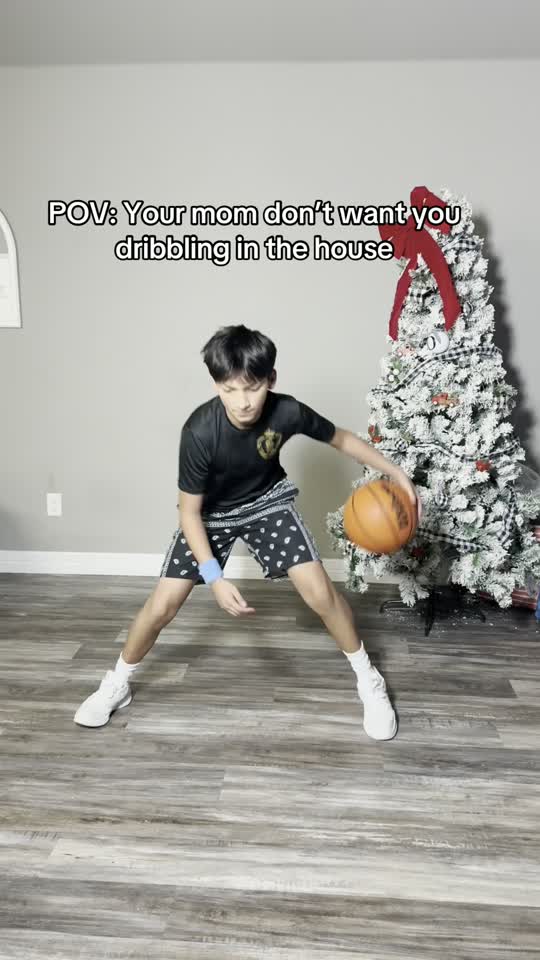 Video review - kid working on handles with the YGA Silent Basketball indoors