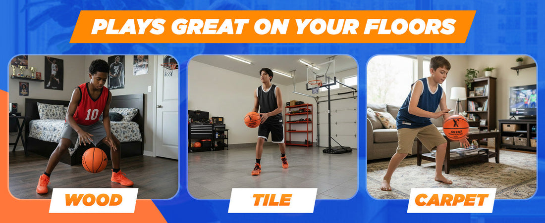 Silent Basketball - CHoose your best way to play basketball silent ball foam