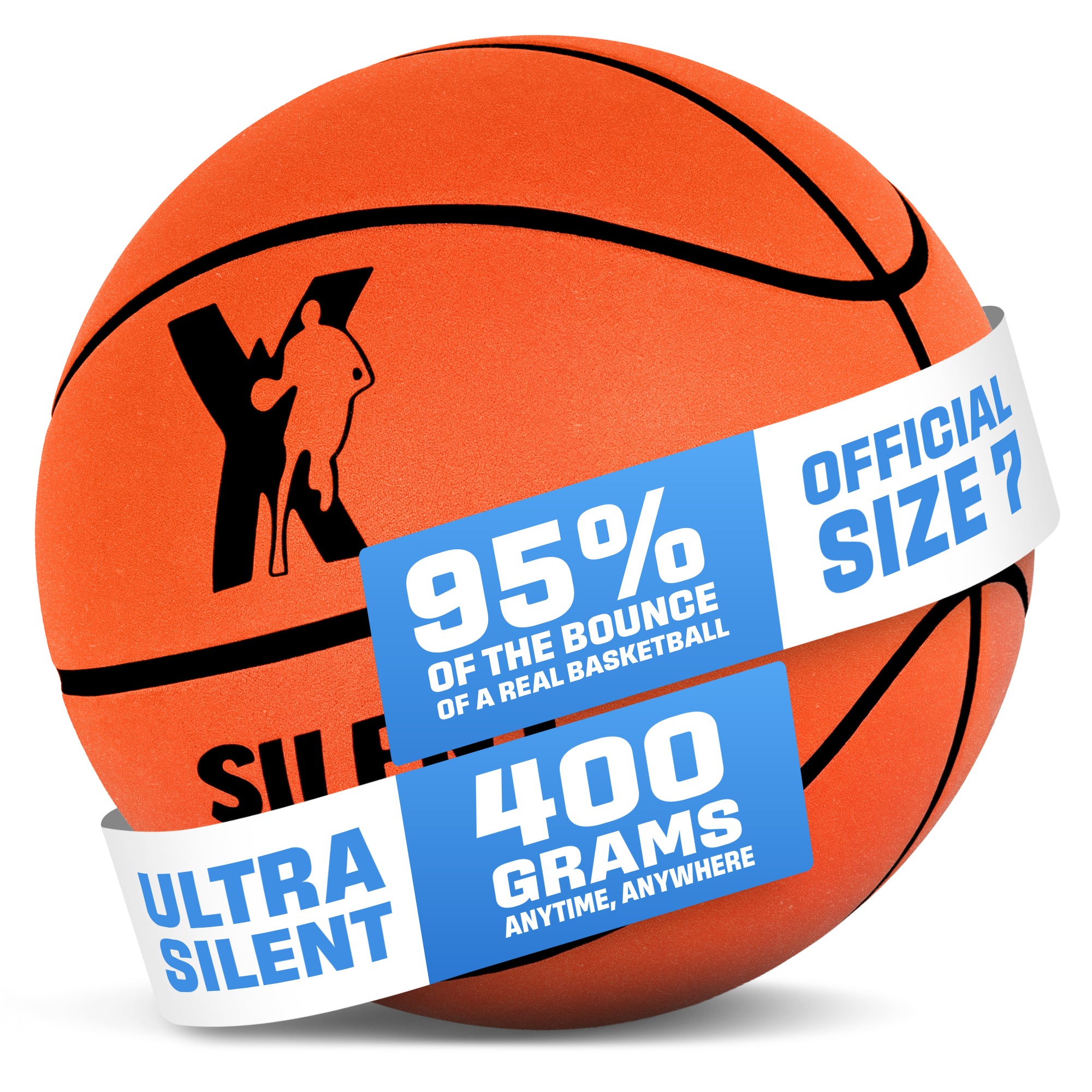 YGA Silent Basketball Official Size 7 Vacuumed sealed