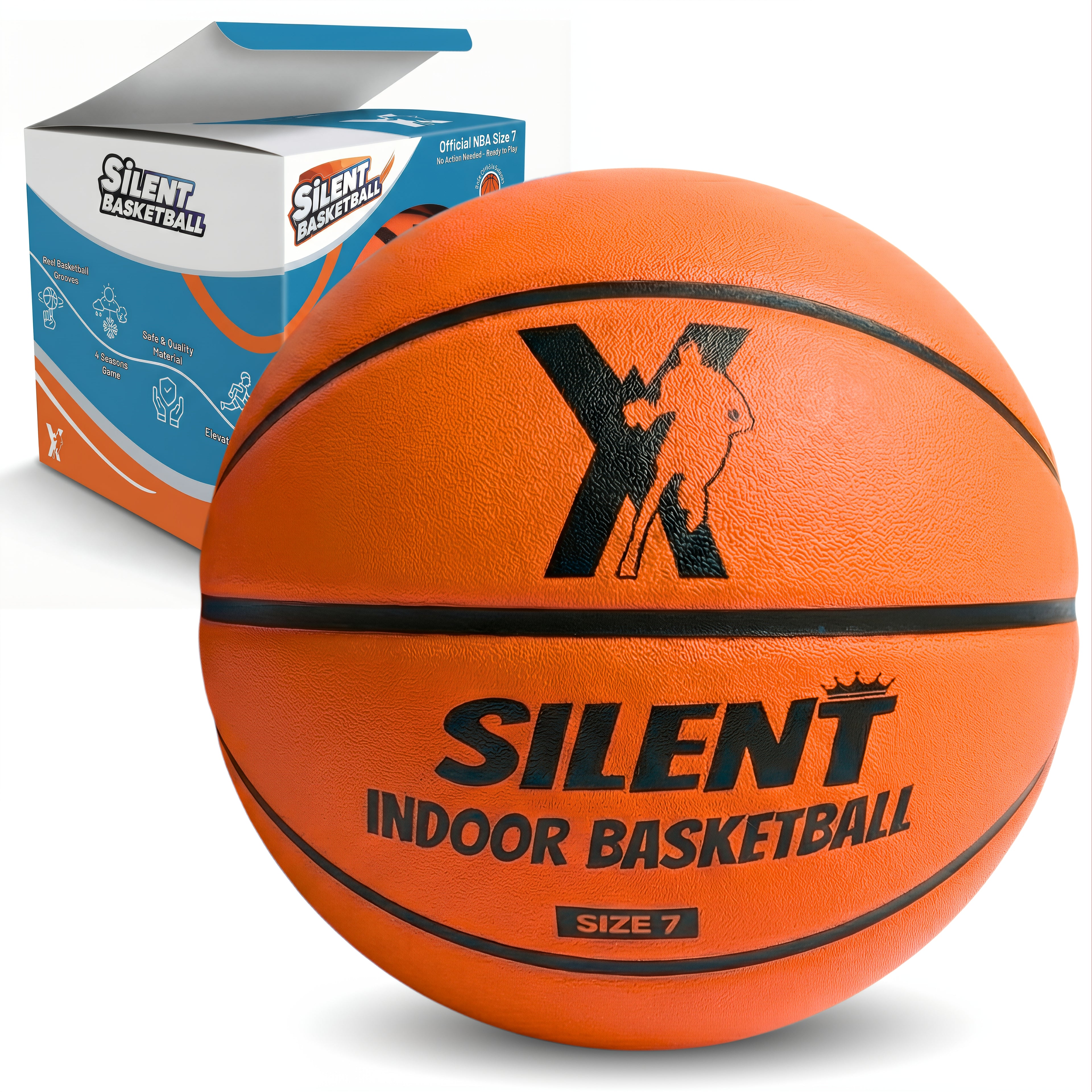 YGA Silent Basketball Official Size 7