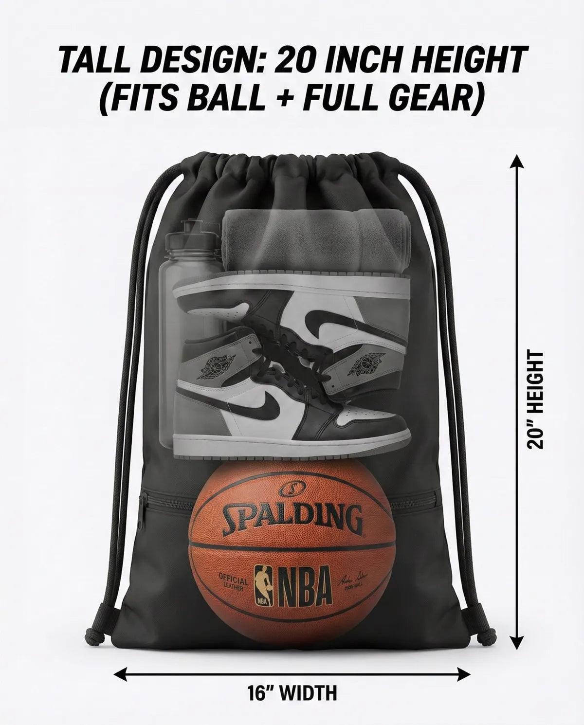 YGA Pro Sports Gear: Drawstring Bag, Arm Sleeves, and Wristbands - photo 2