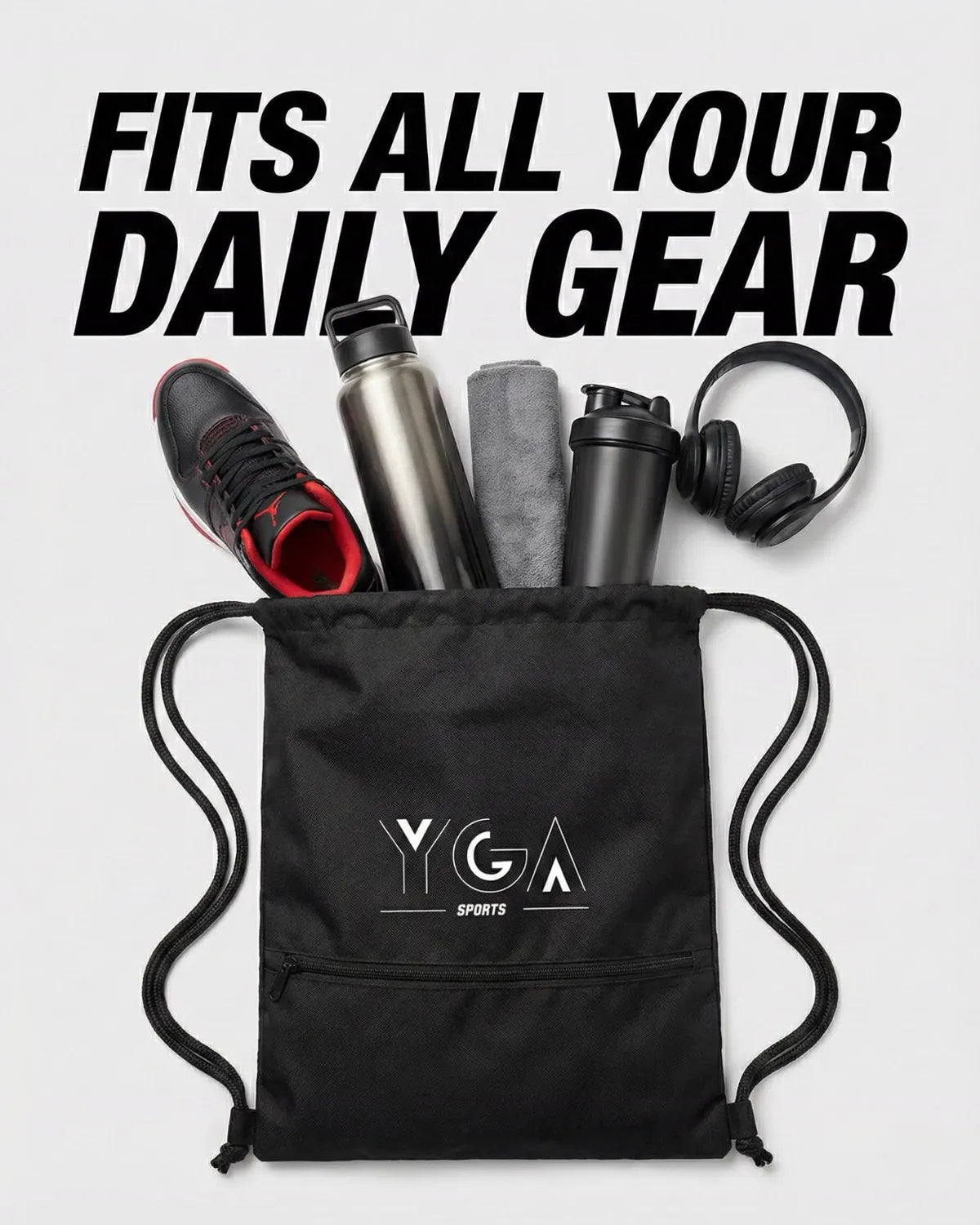 YGA Pro Sports Gear: Drawstring Bag, Arm Sleeves, and Wristbands - photo 7