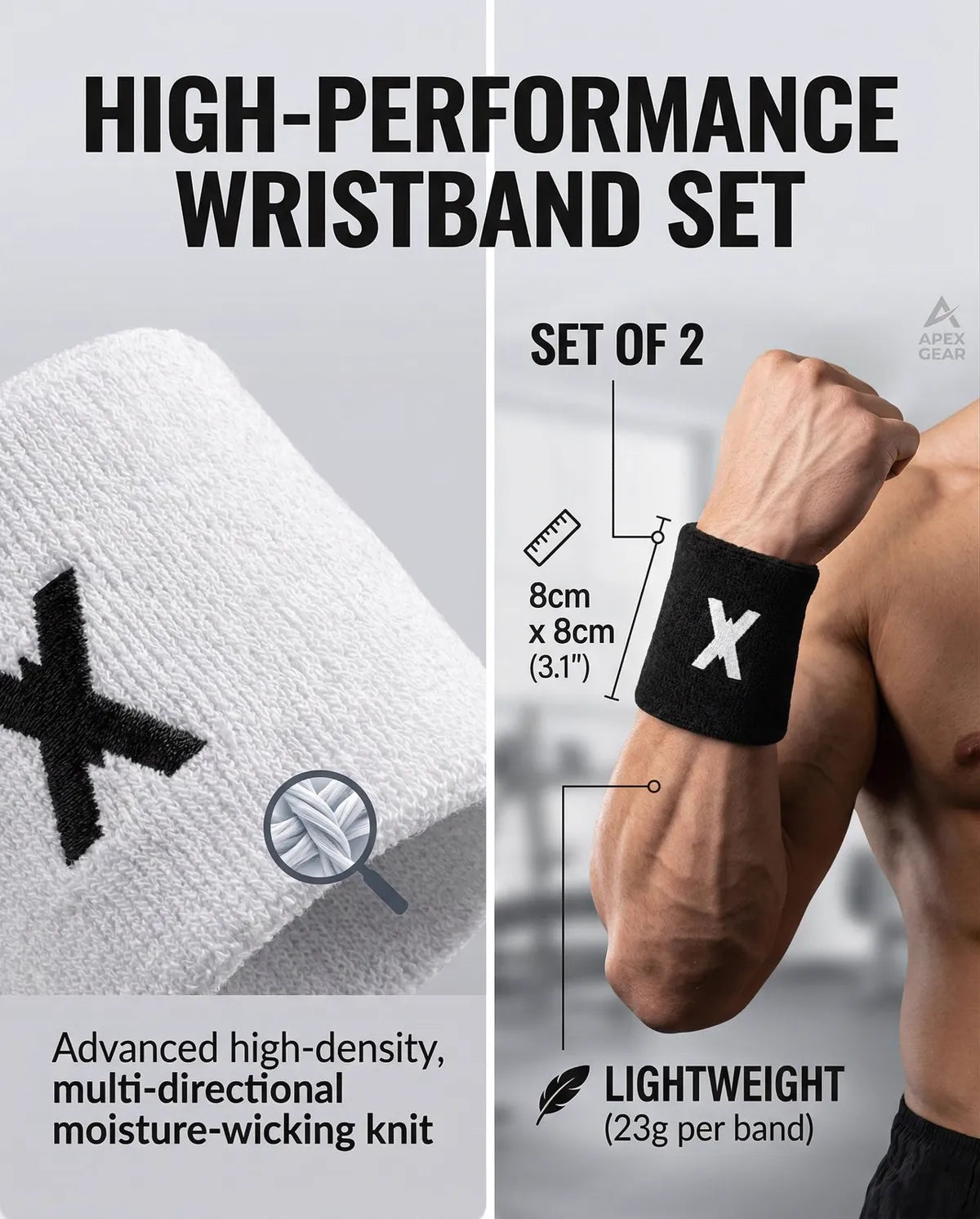 YGA Pro Sports Gear: Drawstring Bag, Arm Sleeves, and Wristbands - photo 2