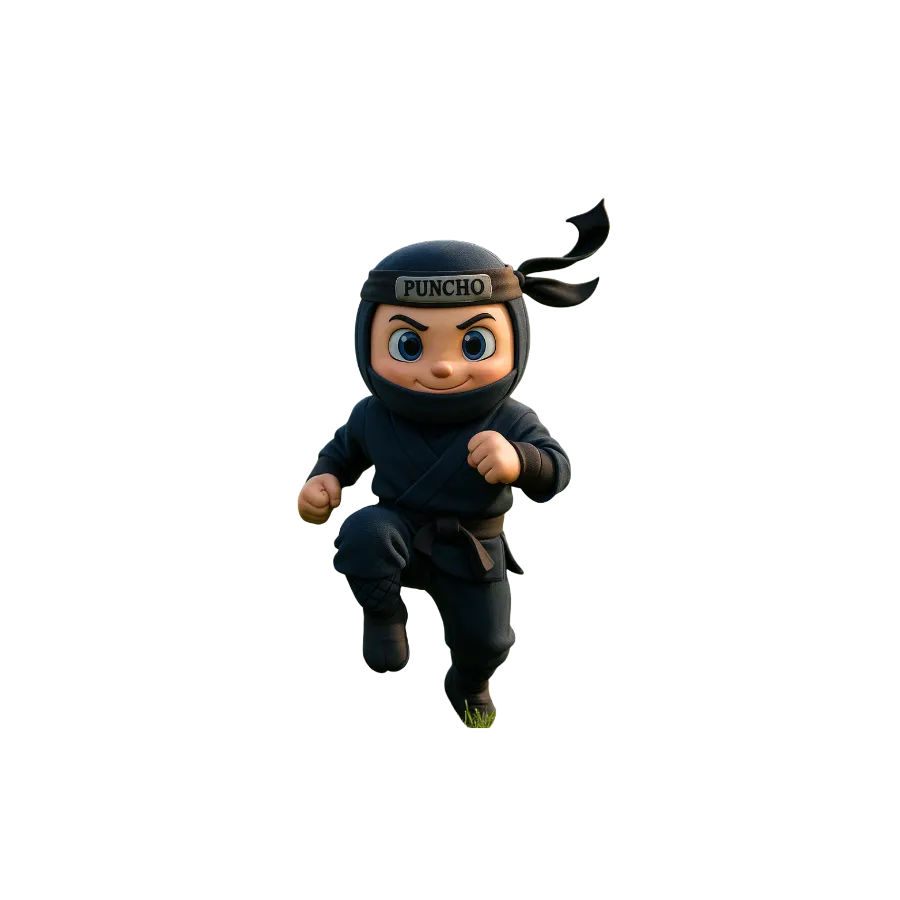 Puncho the ninja character