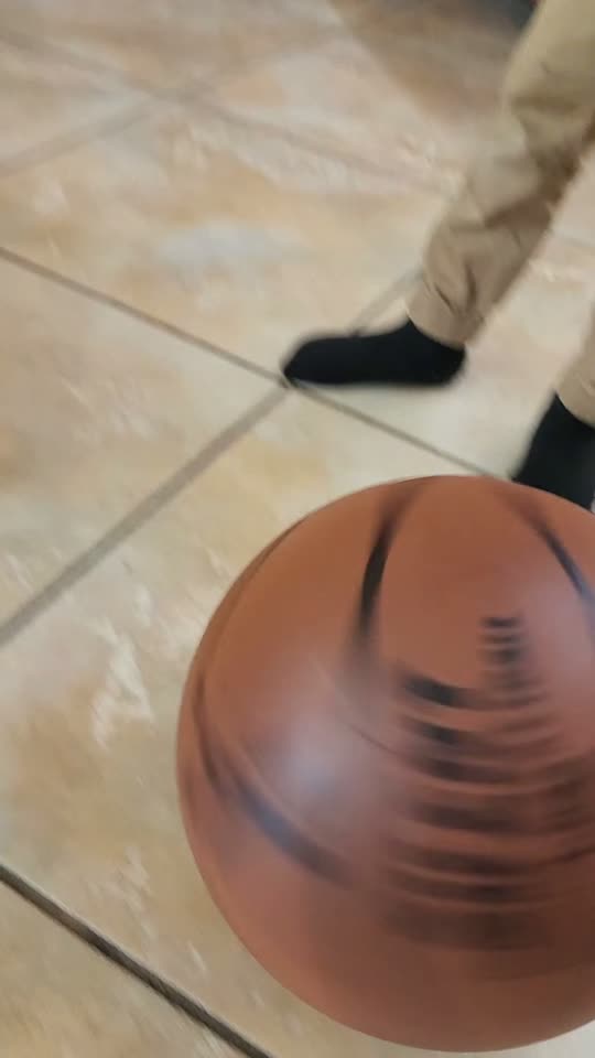 Video review - toddler playing with the YGA Silent Basketball