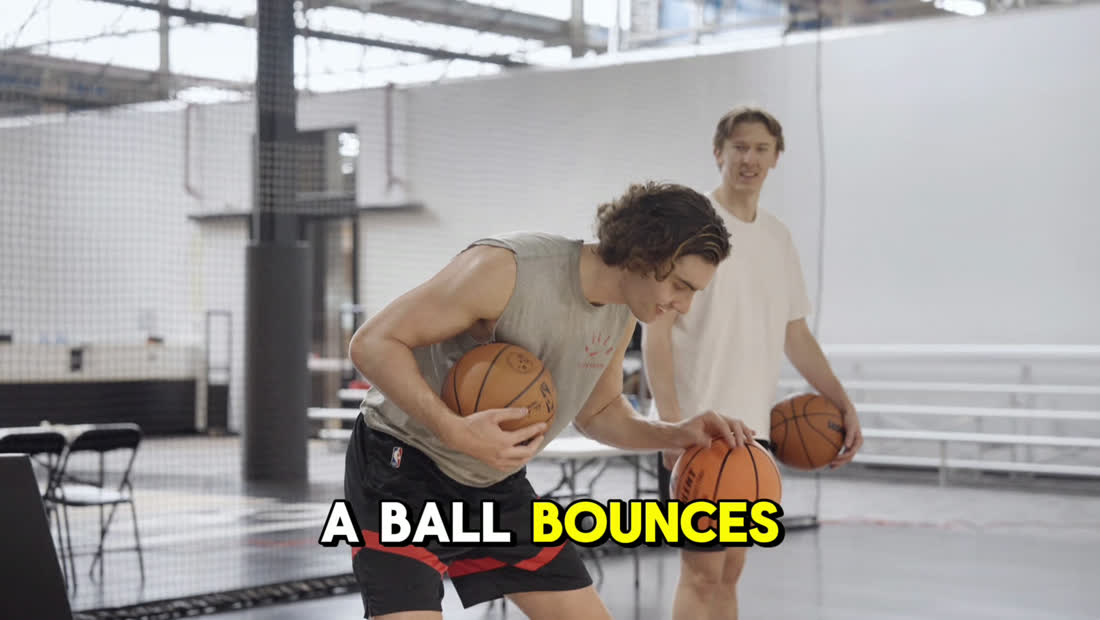 Noise comparison - real basketball vs YGA Silent Basketball