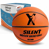 YGA Silent Basketball Size 3 in orange with its gift box