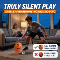 Truly silent play - dribble after bedtime with no thud and no echo